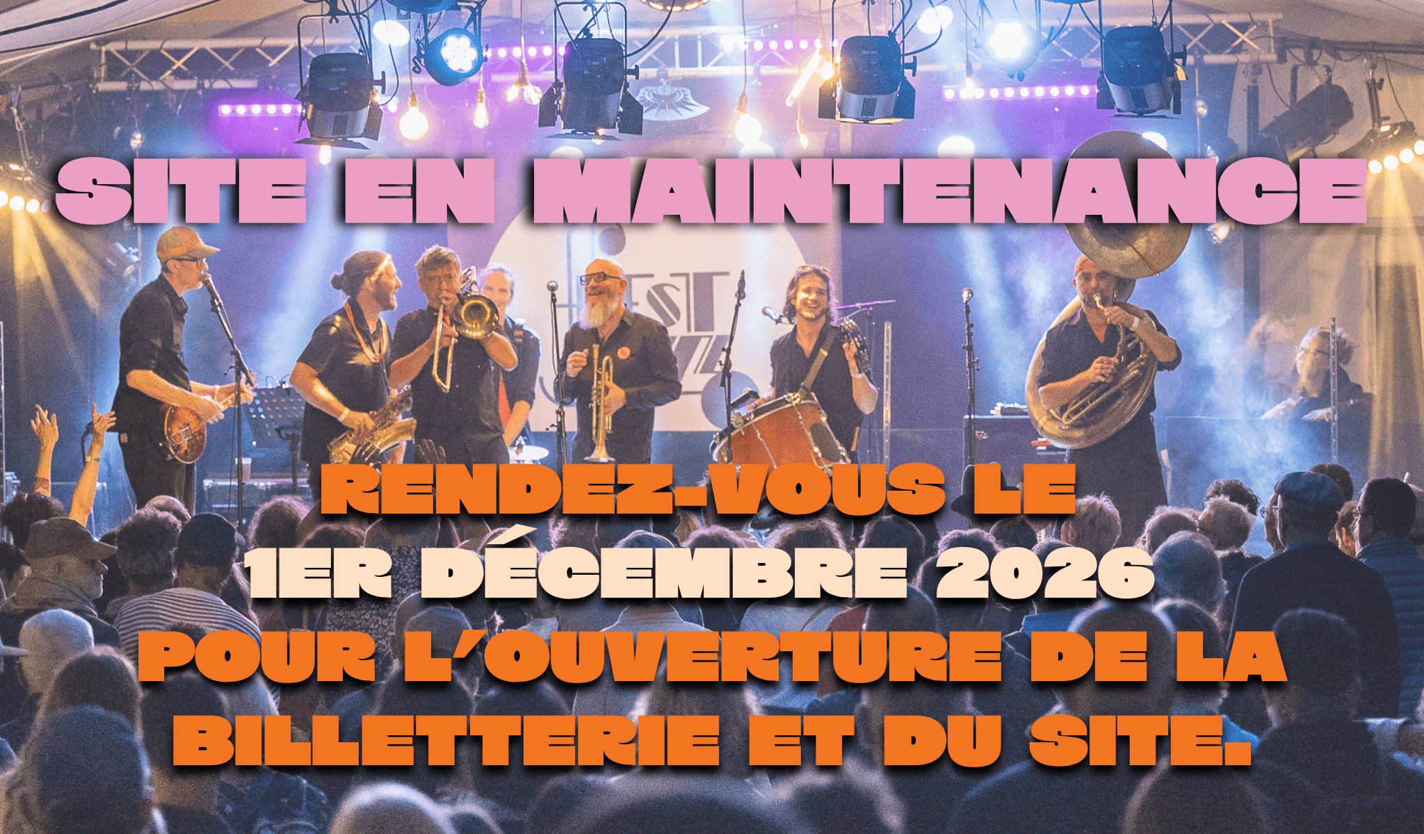 site en maintenance Front Page Header